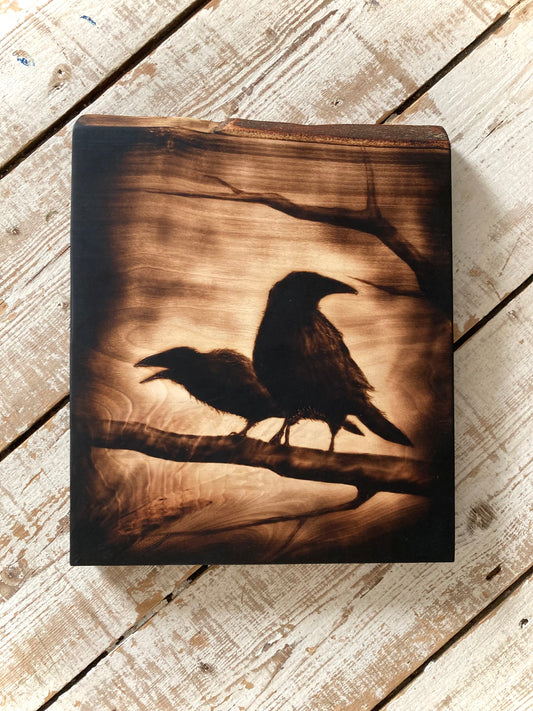 2 Ravens wall decor