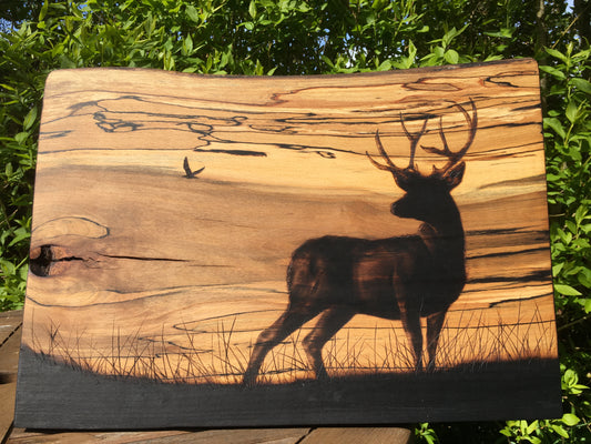 Hill stag wall decor