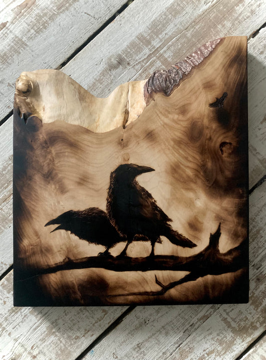 2 Ravens wall decor