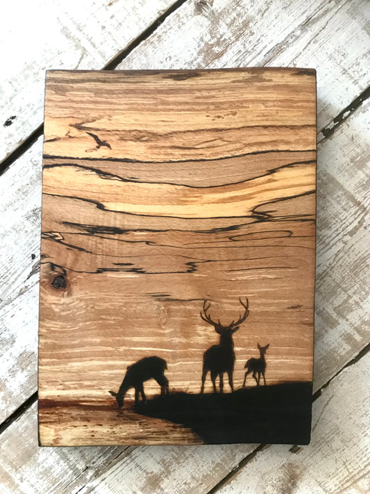 Silhouette Stag & Doe